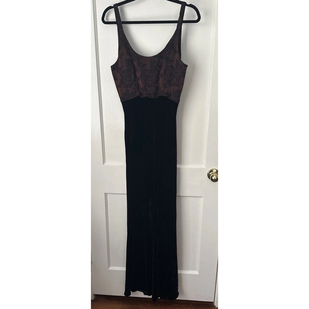 Vintage 90s Evening Dress Maxi Womens 8 Bias Cut